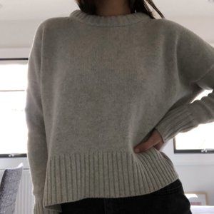 Aritzia Grey Cashmere Sweater